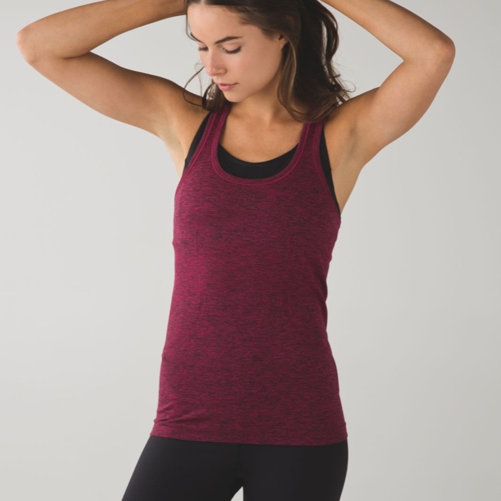 Lululemon tank heathered cranberry preowned
